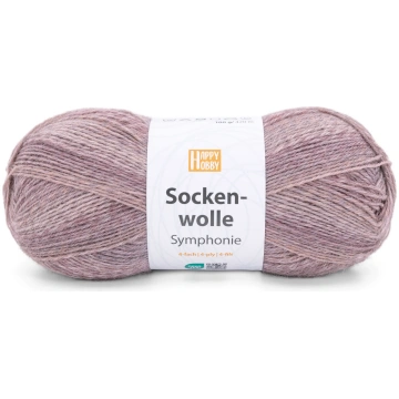 Socken-wolle Symfonie /Happy Hobby/ 4-diegu zeķu d