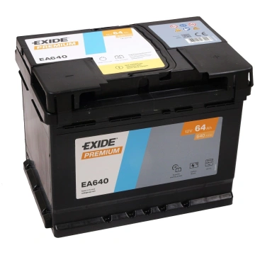 EXIDE - EXIDE PREMIUM EA640 0/1 - 12V | 64A | 64Ah