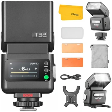 GODOX IT32 TTL kameras zibspuldze ar X5C bezvadu z