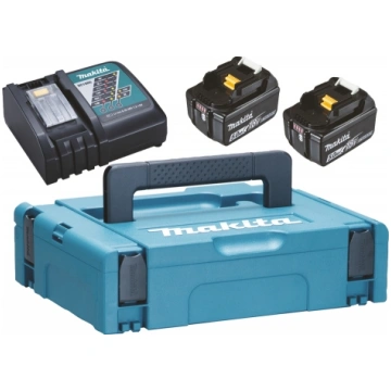 Lādēšanas komplekts18V, 2XBL1850B, DC18RC, MAKPAC 