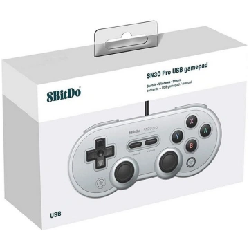 8Bitdo SN30 Pro USB spēļu kontrolleris pelēks izde