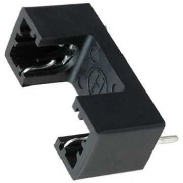 Fuse holder; 5x20mm; 6A; Pitch: 21.4mm; black; 250