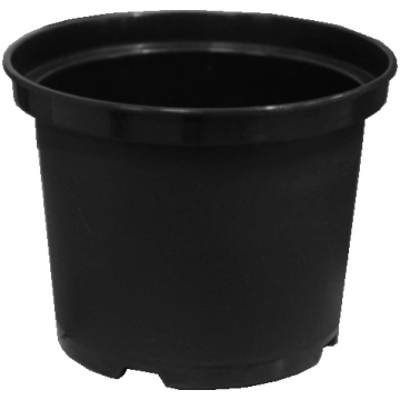 Podiņi apaļie melnie 25cm 7.5L BESK