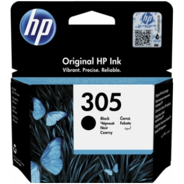 HP 305 melna oriģinālās tintes kasetne