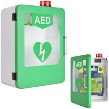 AED defibrilatora glabāšanas skapis, sirds defibri