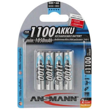 Ansmann 07521 Micro AAA - 4gab uzlādējamas baterij