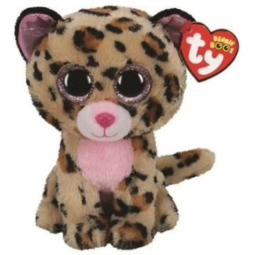 Mascot Ty Leopard brūns - rozā Livvie 24 cm Meteor