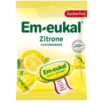 Em-Eukal Citronu karameles + vitamīns C, 75 g