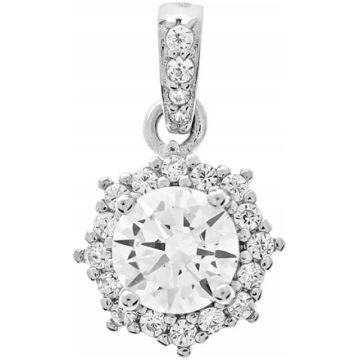 Sudraba kulons ar cirkonu, 925 luksusa, eleganta,