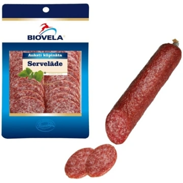 Auksti kūpināta servelāde 110g BIOVELA 450-23163