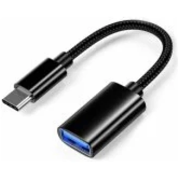 OEM Adapter USB-A to Type-C 3.0 OTG Black aksesuār