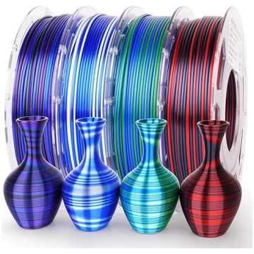 AMOLEN Silk PLA 3D printera filamentu komplekts, d