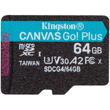 Kingston Canvas Go! Plus - flash memory card - 64