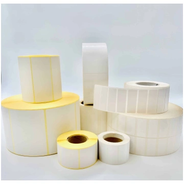 58mm*39mm baltas thermo top uzlīmes 58*39*TT