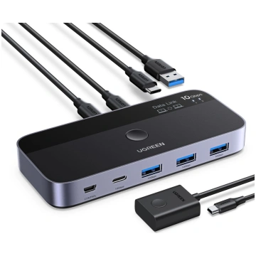 USB-C USB-A 10 Gb/s komutators - pelēks UGREEN 694