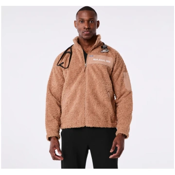 Men's Macchiato High-Pile - Fleece Bomber Jac