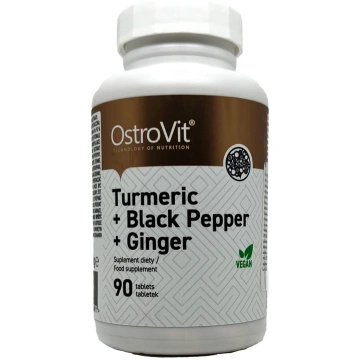OstroVit Turmeric + Black Pepper + Ginger tabletes