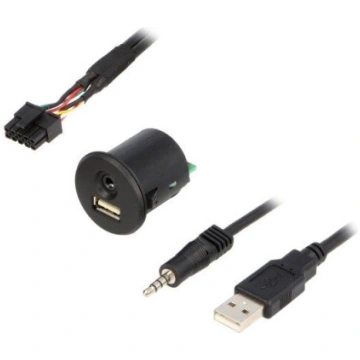 C0004-USB; USB/AUX adapter; Fiat; USB A socket,Jac