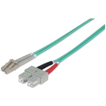 Intellinet Fiber optic cable LC-SC duplex 2m 50/12