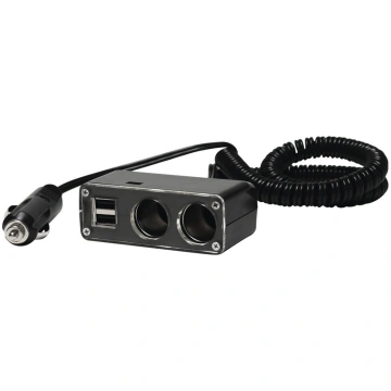 Carbest 2-way multi-splitter with USB port