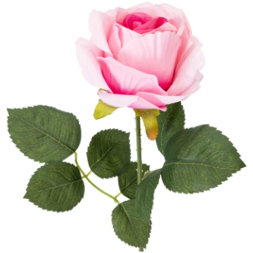 Mākslīgie ziedi, roze Domoletti, rozā krās., 51 cm