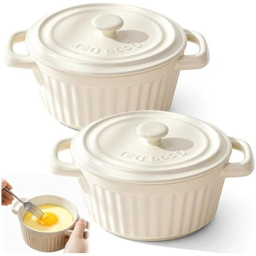 Mini kastrolis ar vāku, maza porcelāna kastrolis a
