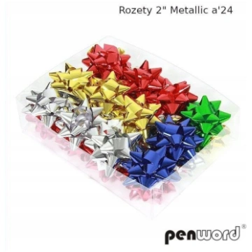 Party Deco Rozety metallic (24szt) 593691 (5902557