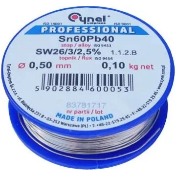 Metināšanas stieple Mojeledy Cyna 0,50 mm 100 g Sn