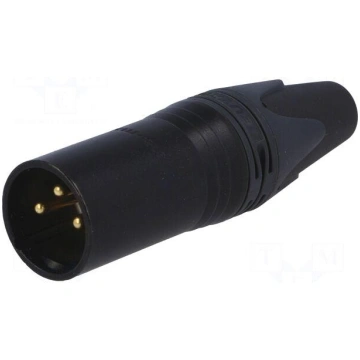 Plug | XLR | male | PIN: 3 | straight | for cable 