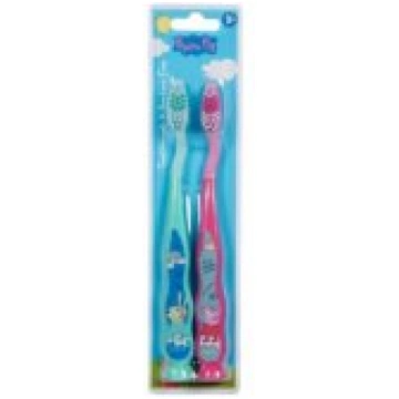 Peppa Pig Tothbrush + Suction Cap Light Blue / Pin
