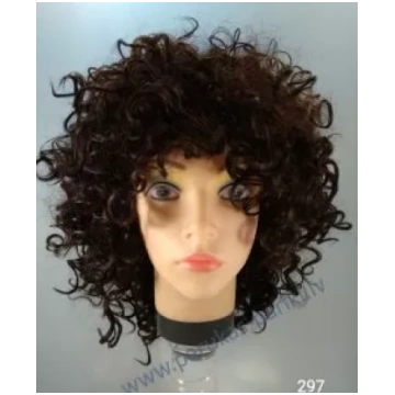 Wig - curvy brown hair