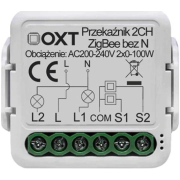 Oxt Modulis Oxt Mini Relejs 2 Obw. Bez N Zigbee Tu