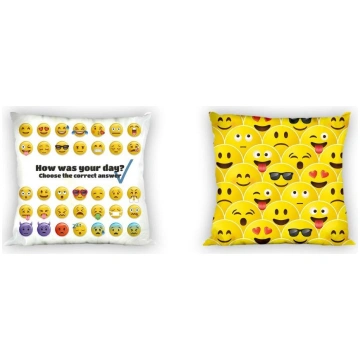 CUSHION COVER 40X40 YOUTH 018 EMOTICONS COTTON. YT
