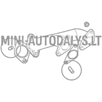 Izplūdes kolektora tapa Lombardini DCI Mini Autopa