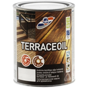Eļļa terasēm RILAK TERRACEOIL 0.9L, brūna