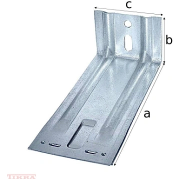 Fasādes leņķis 290x70x100x2.0 ar dubultribu