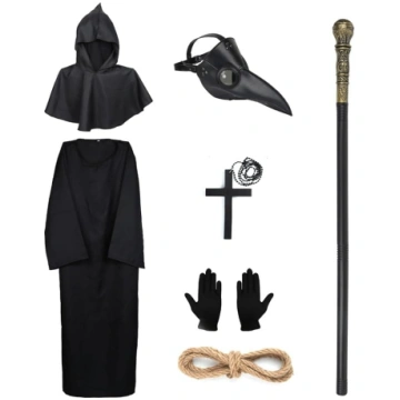 Lifreer Halovīnu cosplay kostīmu komplekts ar garu
