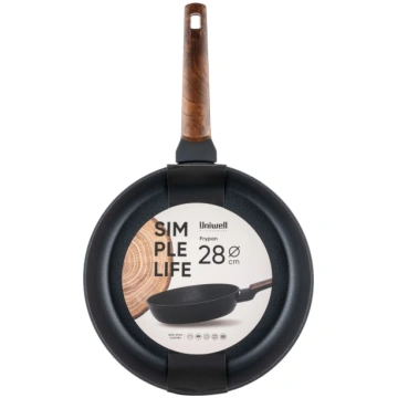 Pannas ar nesadegušu pārklājumu UNIWELL BLACK, 28 