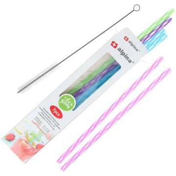 Plastmasas salmiņi daudzreizlietojami 6gb + birstī