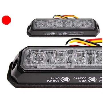 Axixtech LED horizontāls signāla lukturis, sarkans