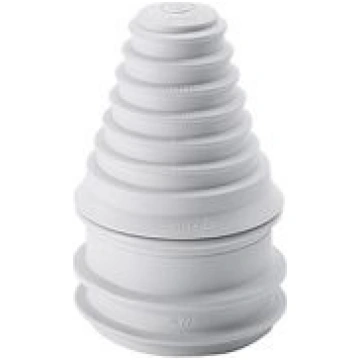 Stepped grommet for cable entry with sealing range