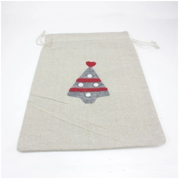 Raw cotton gift box - tree IDEE IN FELTRO