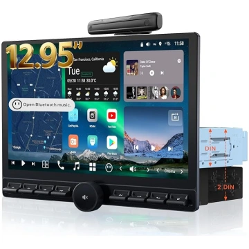[12,95 collu QLED] ATOTOEXCEL AI Android auto radi