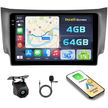 Hikity 4+64G Android 15 auto radio Nissan Sentra 2
