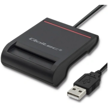 Qoltec Smart card reader, USB 2.0, plug and play 5