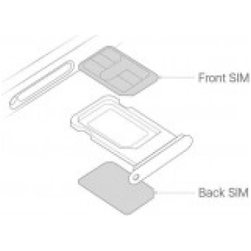SIM card holder for iPhone 11 DUAL SIM Green ORG 4