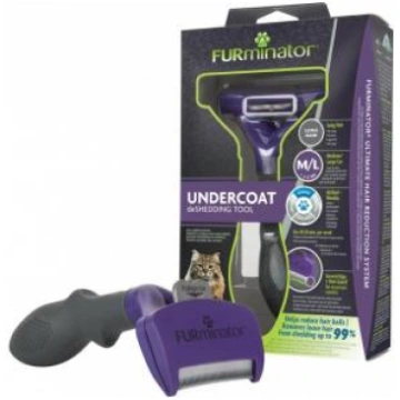 FURminator deShedding M/L ķemme garspalvainiem kaķ