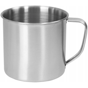 Tūristu tērauda krūze, Mil-Tec, pelēka, 500ml