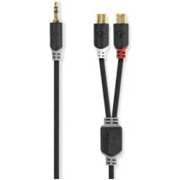 Adapteris Nedis 3.5mm M - 2x RCA F 0.2m CABW22250A