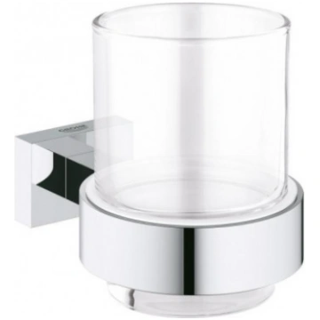 Grohe glāze ar turētāju Essentials Cube, hroms 407